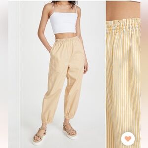 Tory Burch Striped Elastic Waist Cotton Lounge Pant Size 10